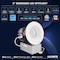 Luxrite 3 Inch LED Recessed Light 5CCT 2700K-5000K 15W 1000LM Dimmable ETL IC Rated Interchangeable Trim LR25100 LR25102-1PK - alternate 6